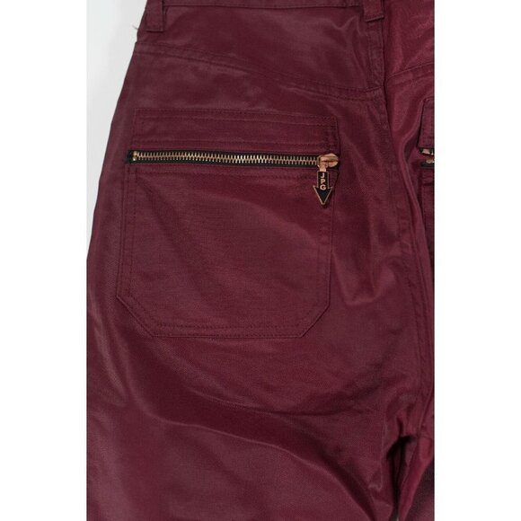 Jean Paul Gaultier JPG Womens Small Burgundy Red Jeans Skinny Leg Vintage Pants - Picture 4 of 6